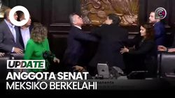 Video: Duh! Sidang Senat di Meksiko Diwarnai Baku Hantam