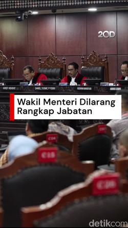 Video MK Larang Wamen Rangkap Jabatan, Beri Waktu 2 Tahun untuk Diganti