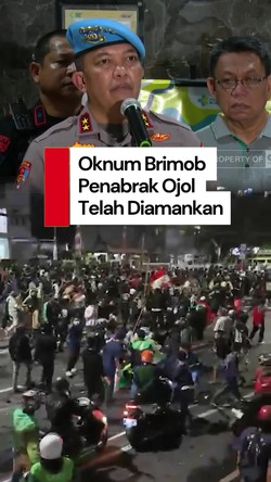 Video: Oknum Brimob Penabrak Ojol Hingga Tewas Sudah Diamankan