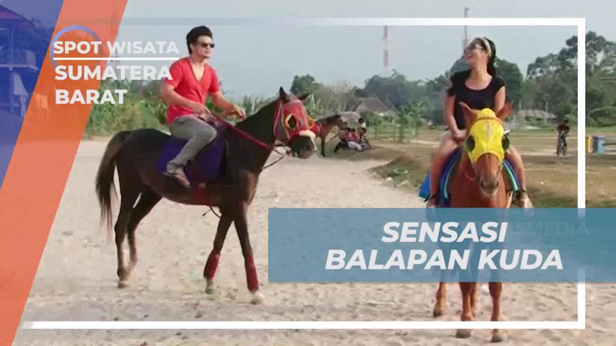 Menantang Teman dalam Balapan Kuda di Sumatera Barat  