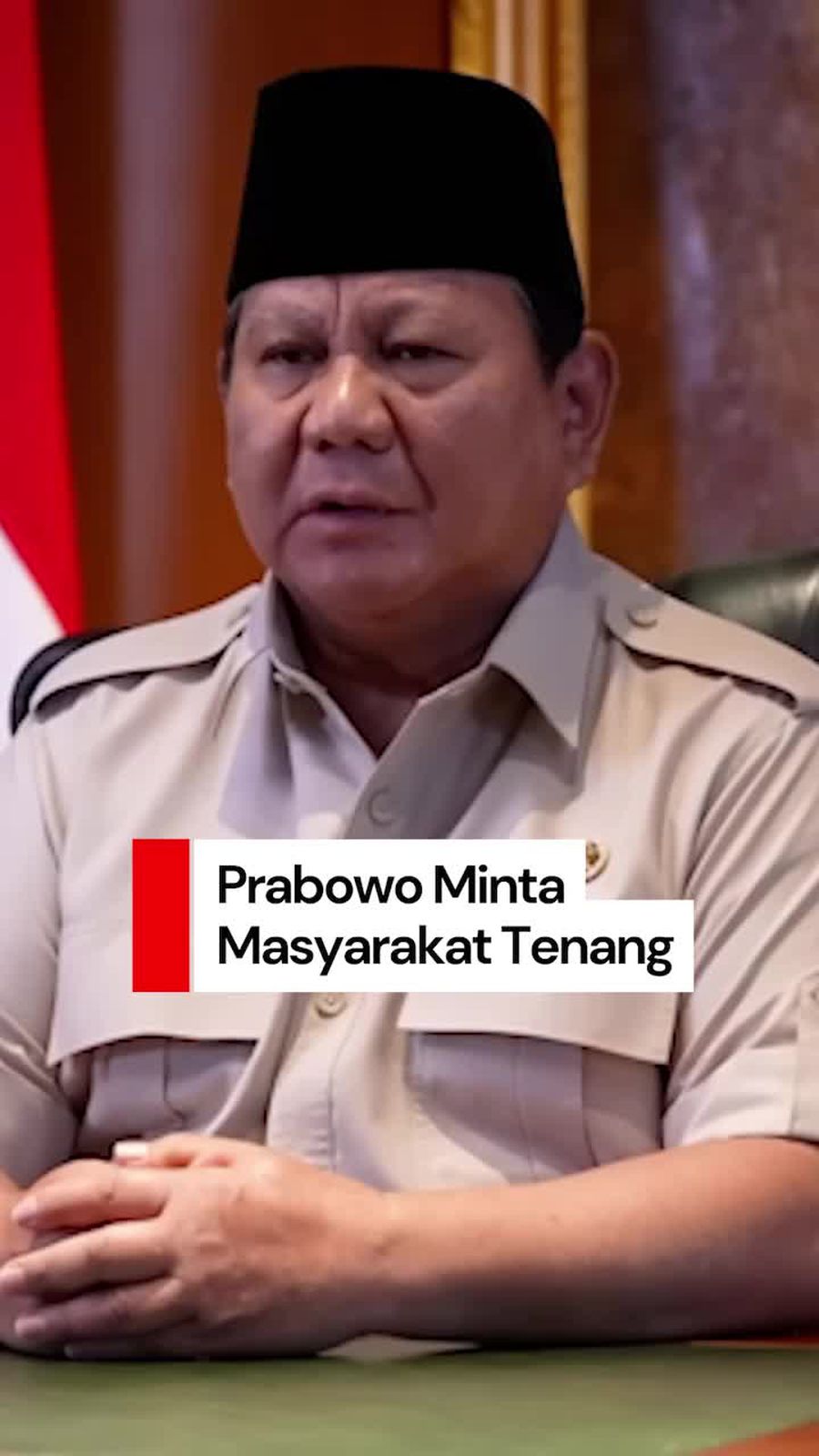 Video Prabowo Minta Masyarakat Tenang: Semua Keluhan Kami Catat