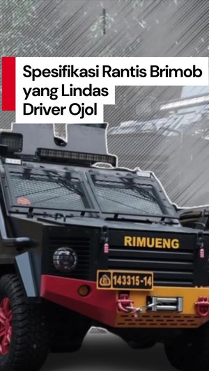 Video: Detail Rantis Brimob yang Lindas Driver Ojol Affan Kurniawan