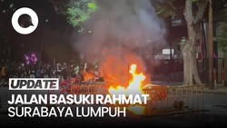 Video Lumpuhnya Jalan Basuki Rahmat Surabaya Imbas Titik Api Demo Meluas