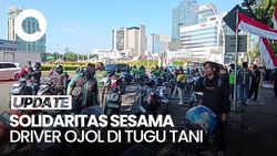 Video: Gelar Aksi Solidaritas untuk Affan, Massa Ojol Penuhi Tugu Tani