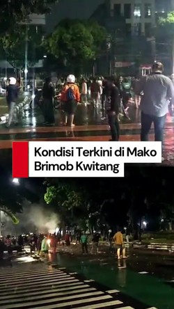 Video: Kondisi Mako Brimob Kwitang, Massa Bertahan Hingga Subuh