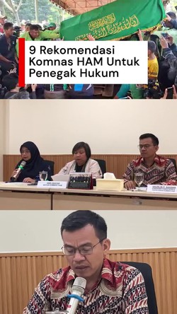 Video Komnas HAM Minta Polisi Usut Tuntas Kasus Ojol Affan Dilindas Rantis