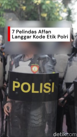 Video: 7 Anggota Brimob Pelindas Affan Terbukti Langgar Kode Etik