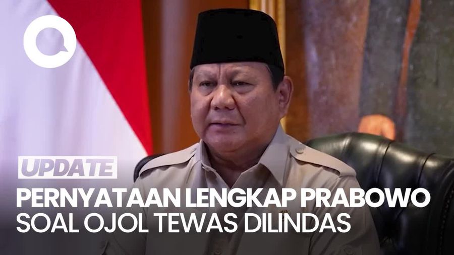 Video: Sedih dan Kecewanya Prabowo soal Ojol Tewas Dilindas Rantis Brimob