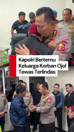 Video: Kapolri Temui Keluarga Korban Ojol yang Tewas Dilindas Mobil Brimob