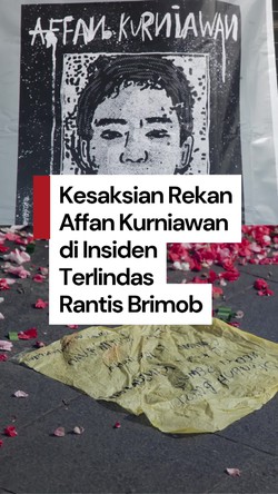 Video: Kesaksian Rekan Affan Kurniawan Saat Insiden Terlindas Rantis Brimob