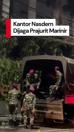 Video: Kantor DPP Nasdem Dijaga Prajurit Marinir