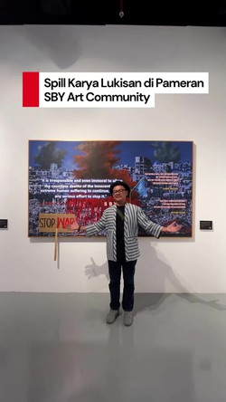 Video: Spill Karya Lukisan di Pameran SBY Art Community