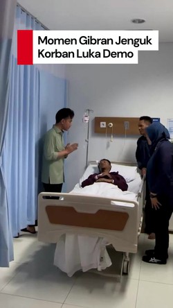 Video: Gibran Jenguk Korban Luka Demo di RSCM-RS Pelni Semalam
