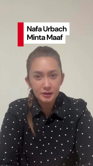 Video Ekspresi Nafa Urbach saat Sampaikan Permintaan Maaf