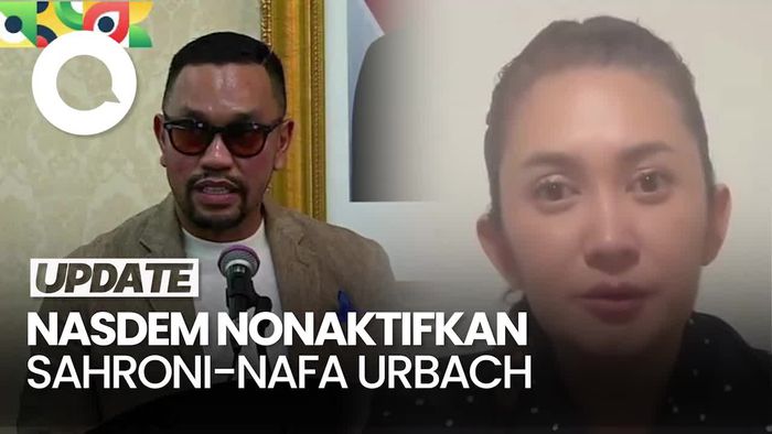 Video Partai NasDem Nonaktifkan Ahmad Sahroni-Nafa Urbach dari DPR