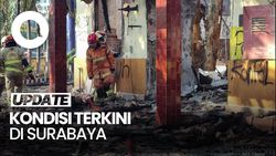 Video Kondisi Grahadi Surabaya-Polsek Tegalsari Usai Dibakar Massa