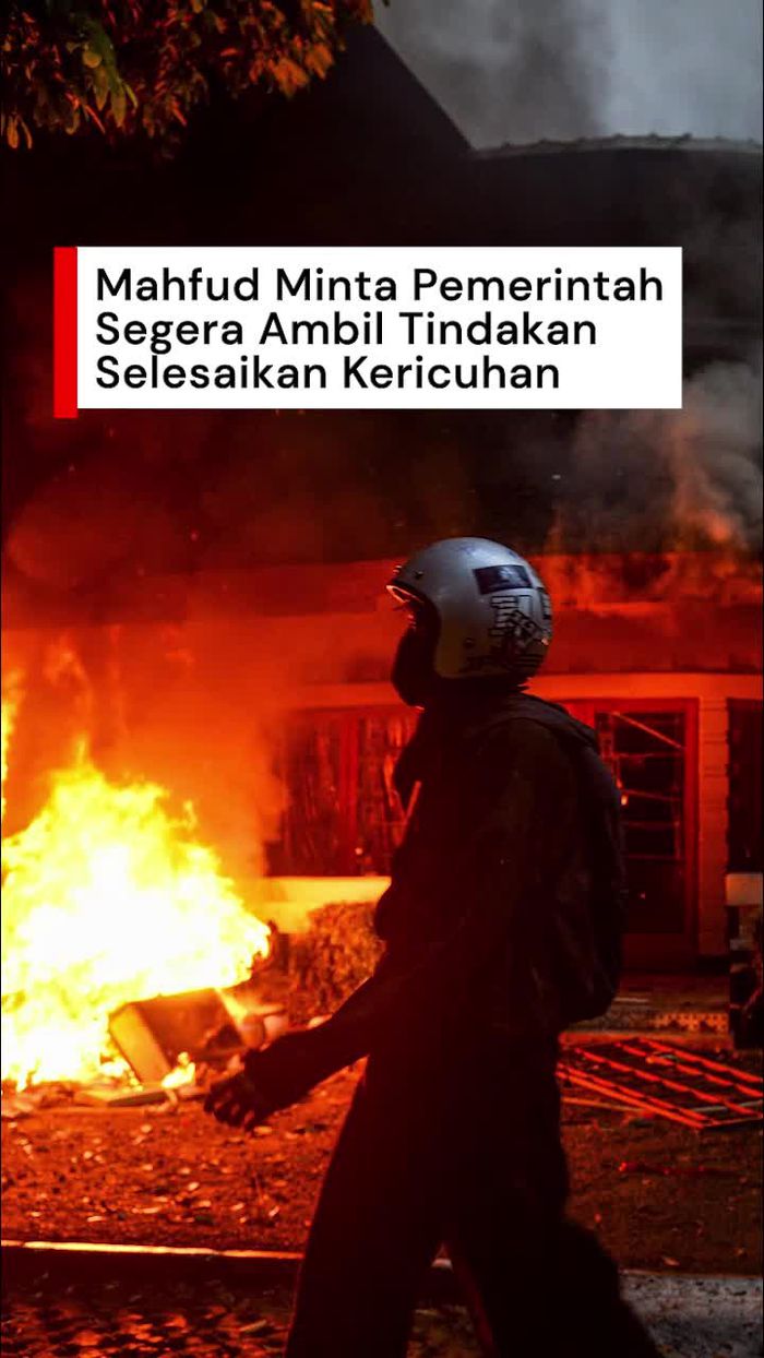 Video Mahfud Sebut Pemerintah Harus Segera Ambil Tindakan Atasi Kericuhan