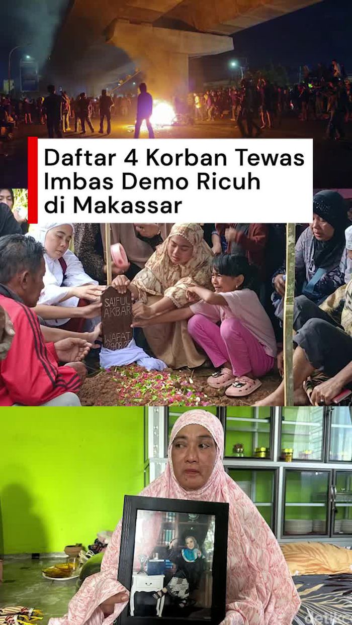 Video: Identitas 4 Korban Tewas Buntut Demo Ricuh di Makassar