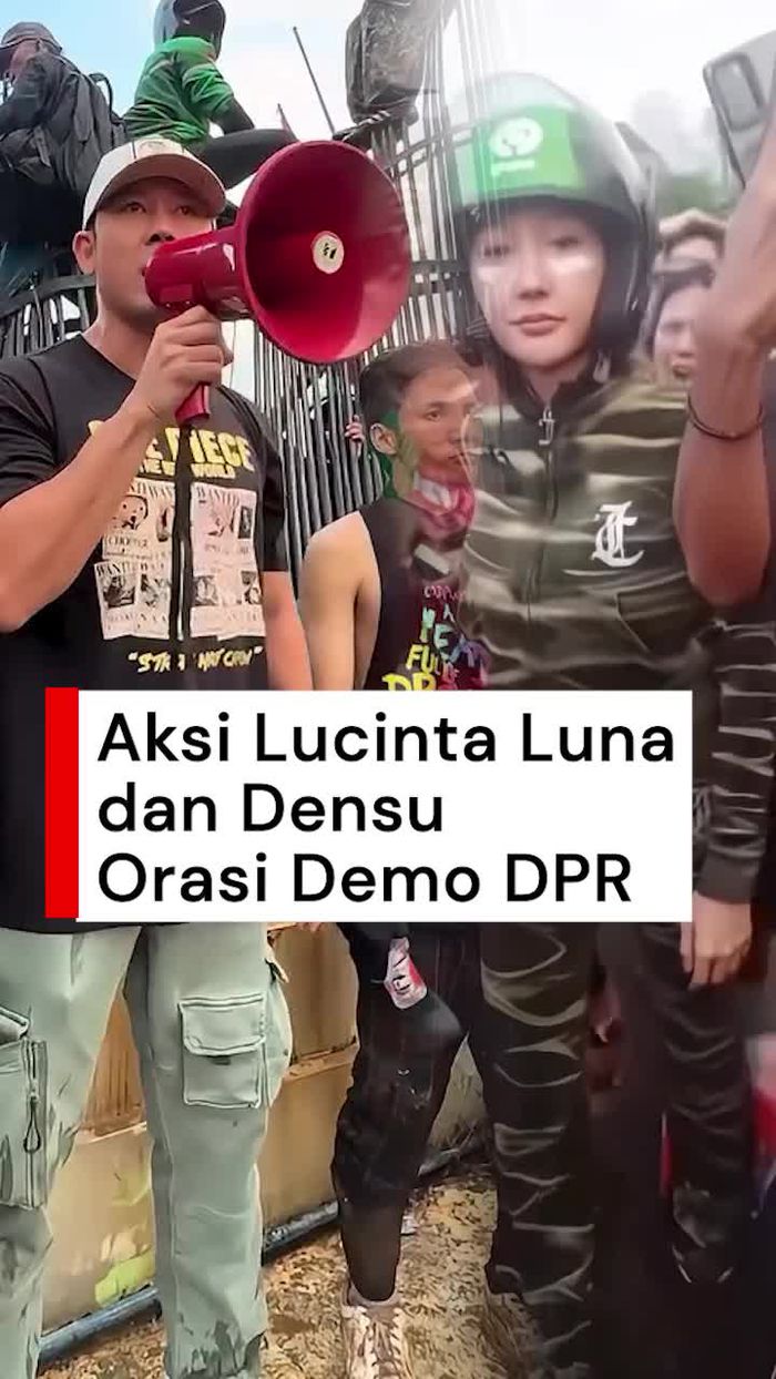 Video: Lucinta Luna-Denny Sumargo Turun ke Jalan Ikut Orasi Demo DPR