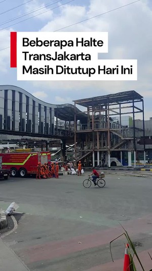 Video: Daftar Halte TransJakarta yang Tak Beroperasi Hari Ini