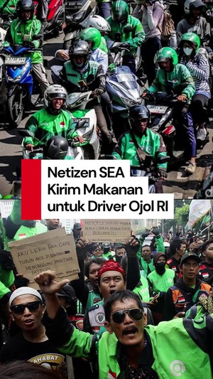 Video: Adem! Netizen Asia Tenggara Kirim Makanan untuk Driver Ojol Indonesia