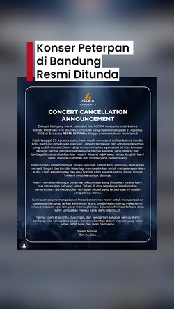 Video: Konser Reuni Peterpan di Bandung Resmi Ditunda