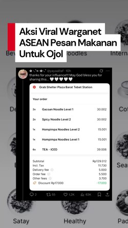 Video: Warganet ASEAN Ramai-ramai Pesan Makanan untuk Ojol, Anies Apresiasi