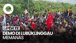 Video: Demo di DPRD Lubuklinggau Sempat Memanas gegara Massa Pelajar