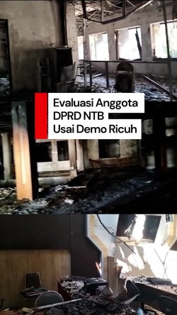 Video Legislator Usai Gedung DPRD NTB Dibakar: Teguran Lah Bagi Kita
