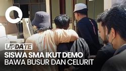 Video Siswa SMA di Pangkep Bawa Busur-Celurit Saat Ikut Demo