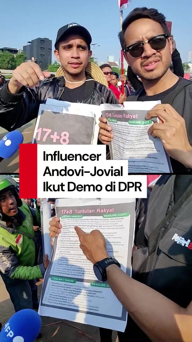 Video: Andovi-Jovial Da Lopez Ikut Demo di DPR, Ini Isu yang Dibawa