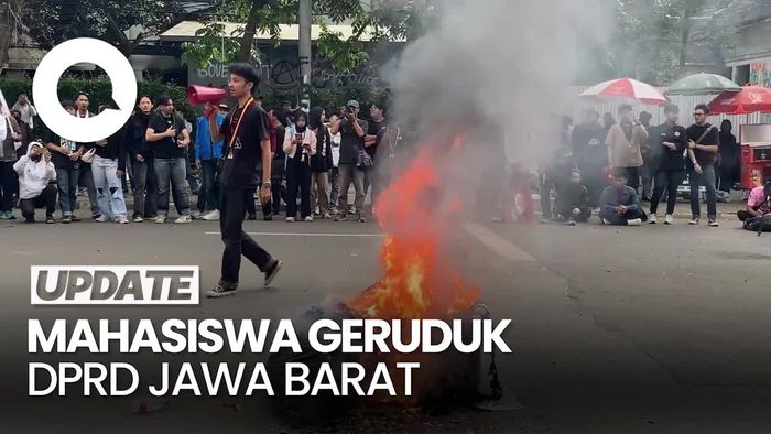 Video: Mahasiswa Demo di DPRD Jawa Barat, Sampaikan 8 Tuntutan