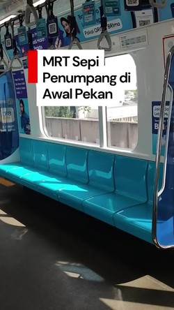 Video: MRT Sepi Penumpang di Awal Pekan