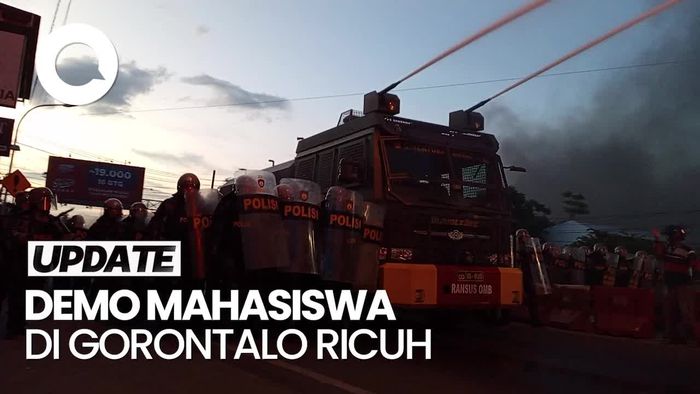 Video: Demo di Gorontalo Ricuh, Polisi Tembakkan Gas Air Mata