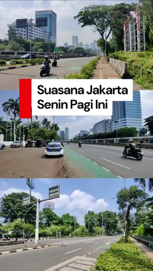 Video: Lalin Jakarta Lancar dan Stasiun lengang 