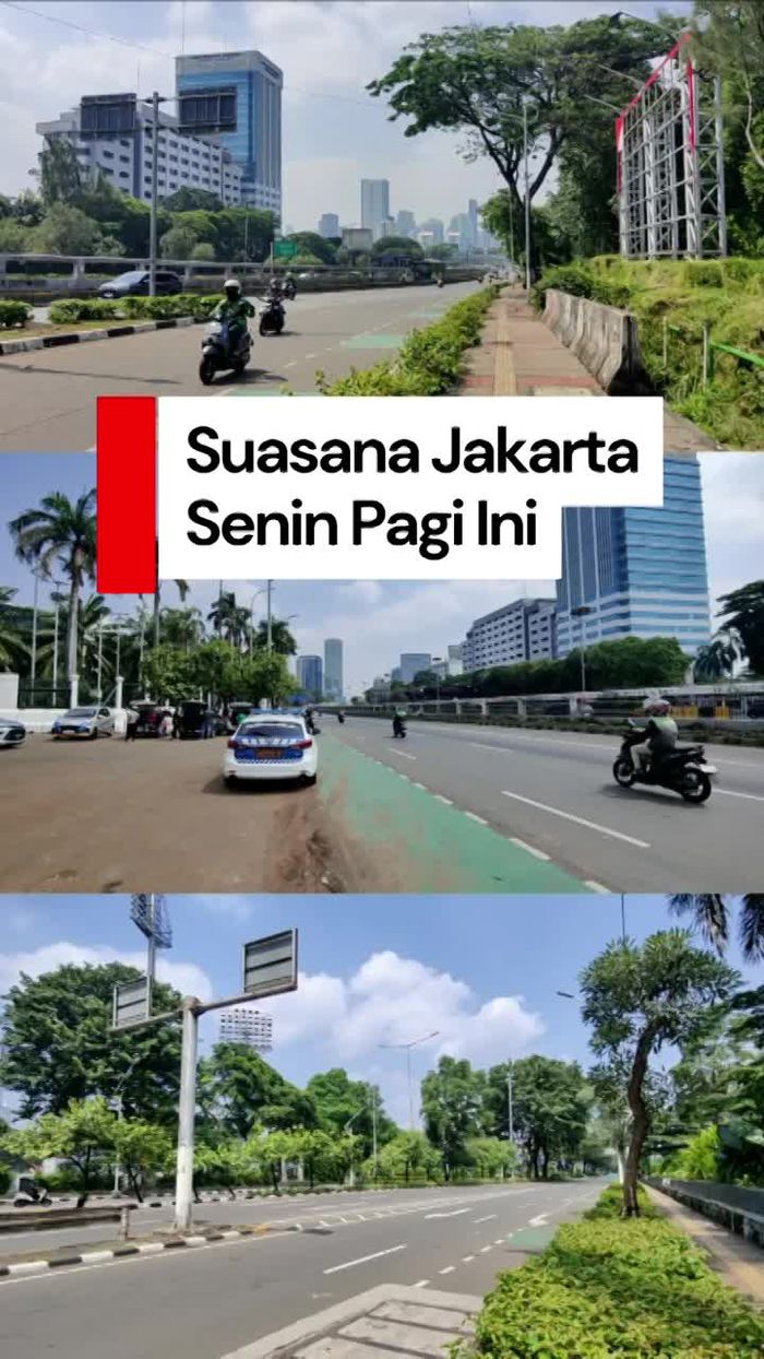 Video: Lalin Jakarta Lancar dan Stasiun lengang 