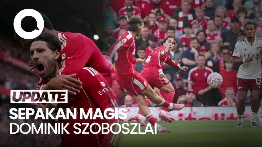 Video Ketika Gol Magis Szoboszlai Bikin Slot dan Arteta Takjub