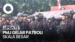 Video Polda Metro Jaya Gelar Patroli Skala Besar, Jaga Keamanan Jakarta