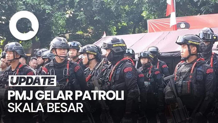 Video Polda Metro Jaya Gelar Patroli Skala Besar, Jaga Keamanan Jakarta