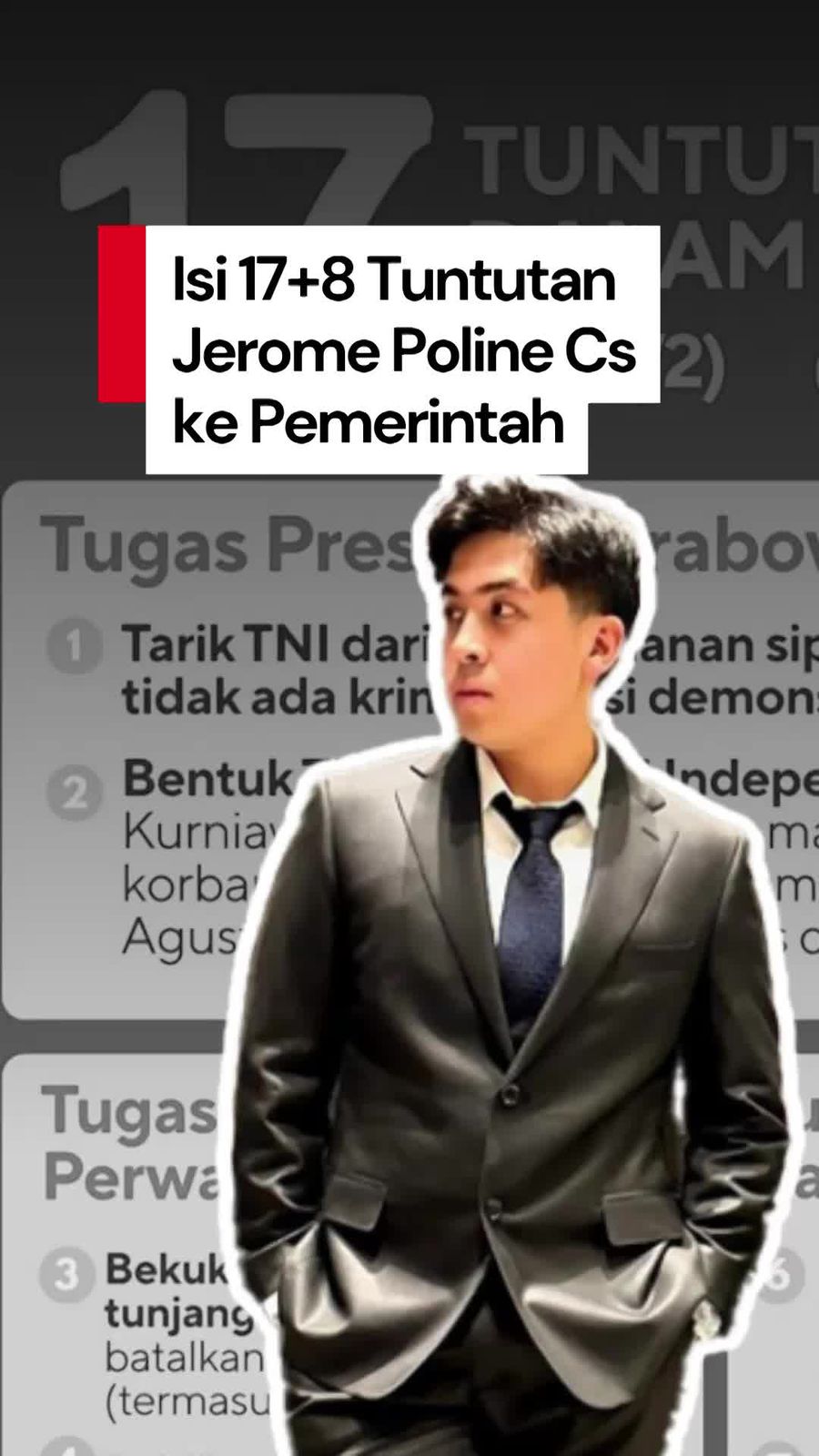 Video: Jerome Polin Cs Susun 17+8 Tuntutan Rakyat ke Pemerintah