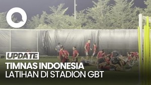 Video: Intip Latihan Timnas Indonesia di Stadion GBT Jelang Lawan Taiwan