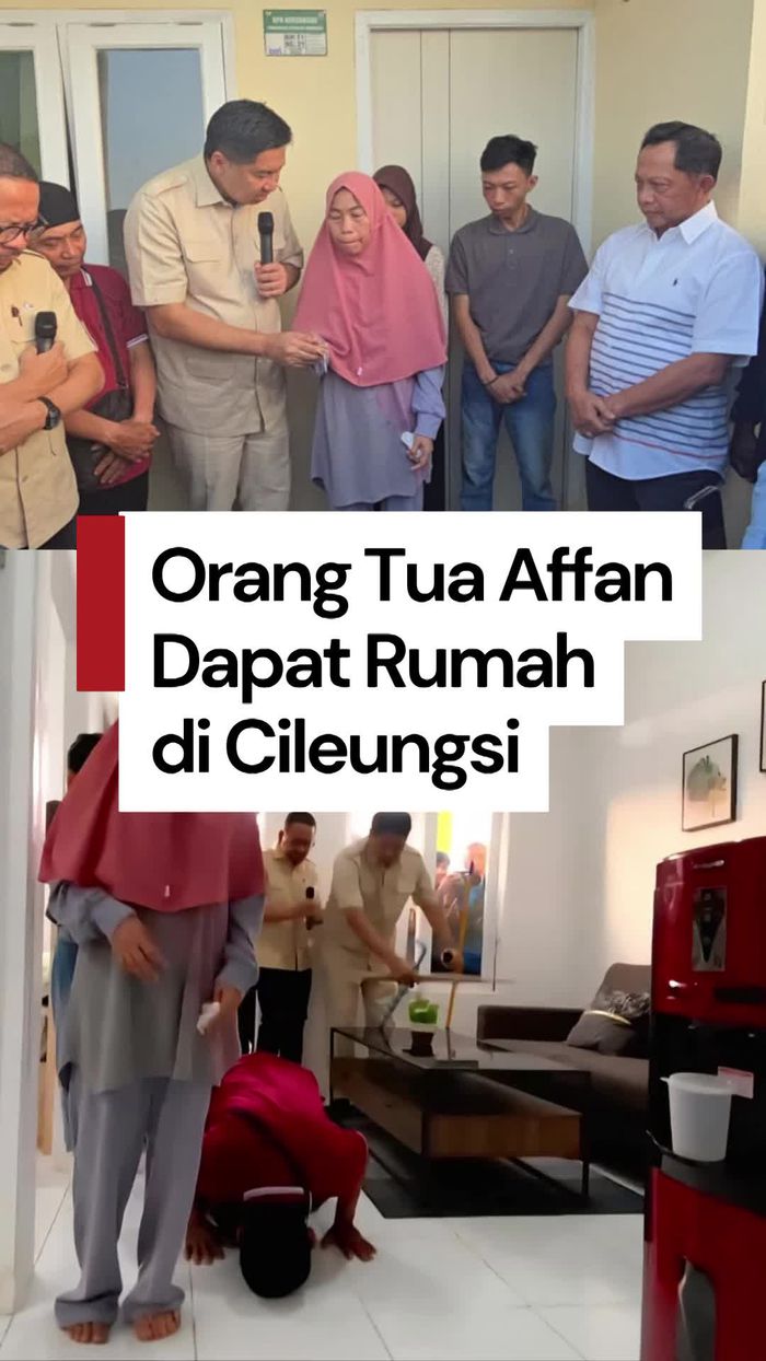Video: Sujud Syukur Orang Tua Affan Terima Bantuan Rumah dari Prabowo