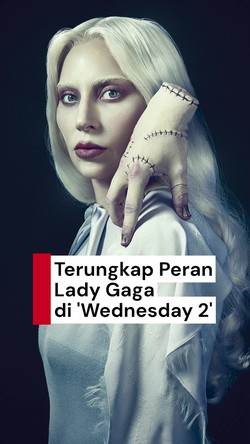 Video: Penampakan Lady Gaga Jadi Rosaline Rotwood di Wednesday Season 2
