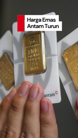Video: Harga Emas Antam Turun, Peluang Koleksi Bagi Investor