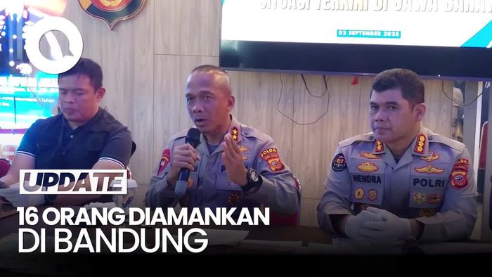 Video: Polisi Amankan 16 Orang dalam Kericuhan di Bandung, 2 Jadi Tersangka