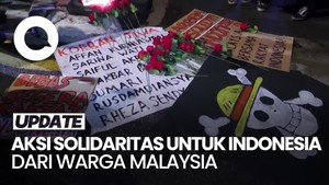 Video: Momen Warga Malaysia Gelar Aksi Solidaritas untuk Masyarakat RI