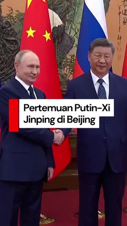 Video Putin Disambut Hangat Xi Jinping dalam Pertemuan di China