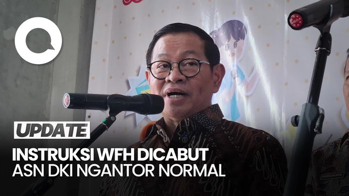 Video: Pramono Cabut Arahan WFH, ASN DKI Sudah Ngantor Secara Normal