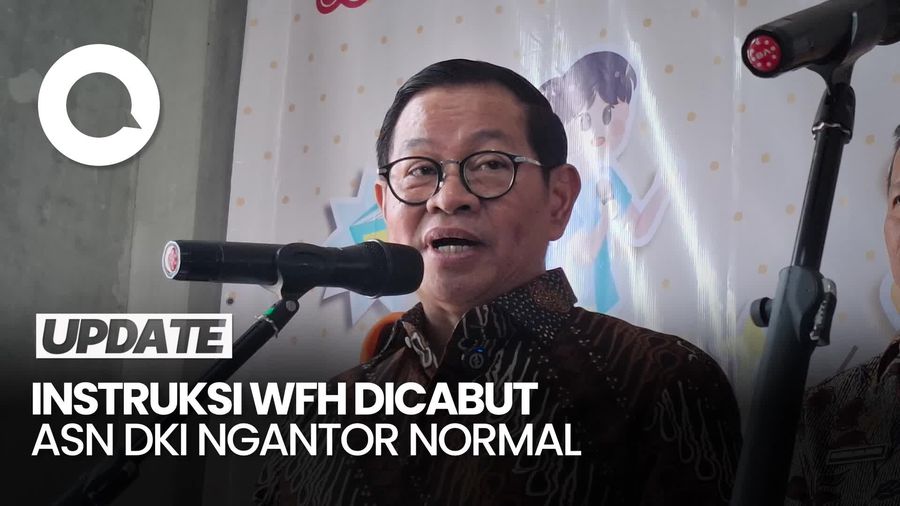 Video: Pramono Cabut Arahan WFH, ASN DKI Sudah Ngantor Secara Normal