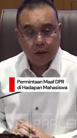 Video: Dasco Minta Maaf di Hadapan Mahasiswa, Janji DPR Lakukan Perbaikan